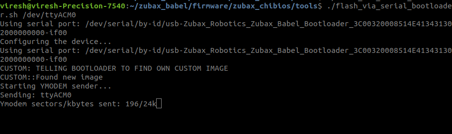 Issues with flashing Zubax Babel & UAVCAN GUI Tool